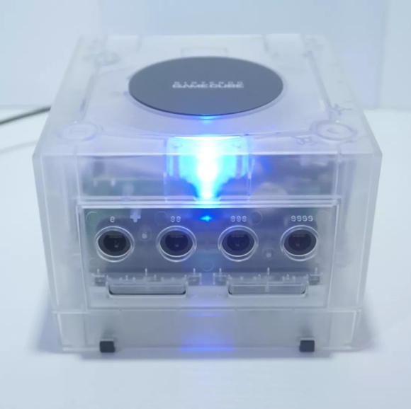 Transparent Clear Nintendo GameCube Console DOL-001 (USA) with OEM Controller - Picture 2 of 11